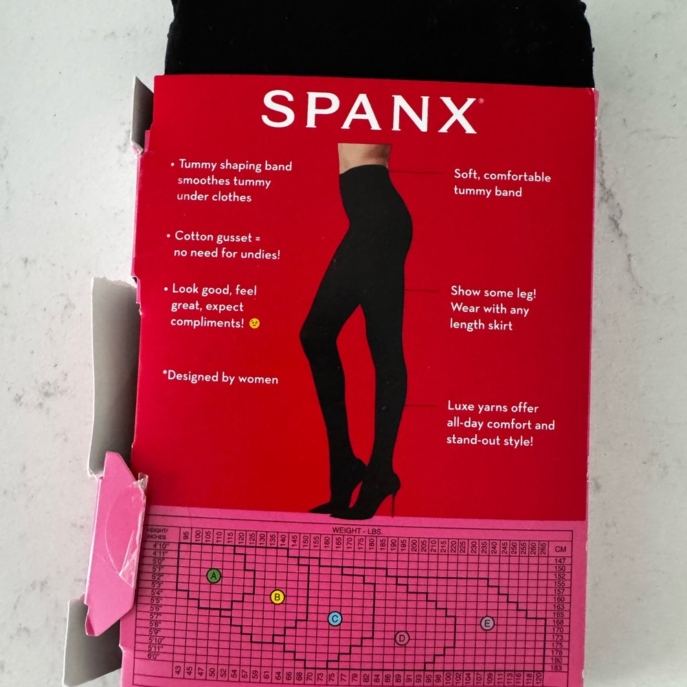 SPANX Black Tummy Taming Tights